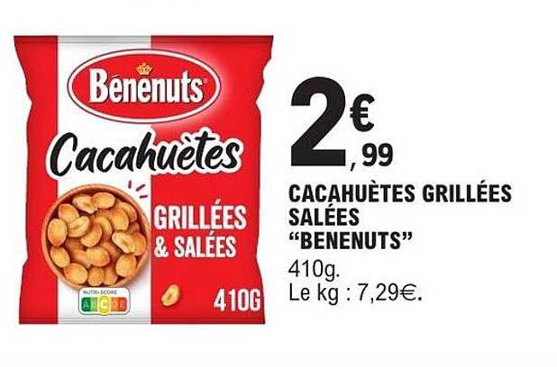 CACAHUÈTES GRILLÉES SALÉES “BENENUTS”