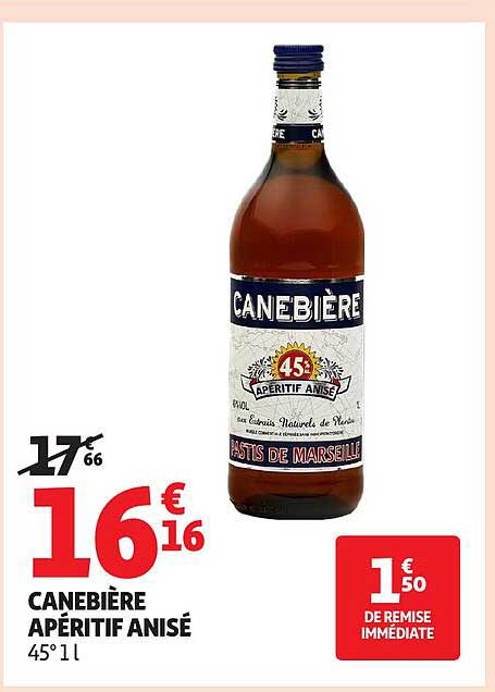 CANEBIERE APERITIF ANISE 45° 1 l