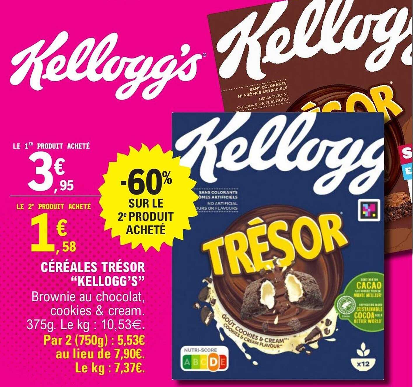 CÉRÉALES TRÉSOR “KELLOGG’S”