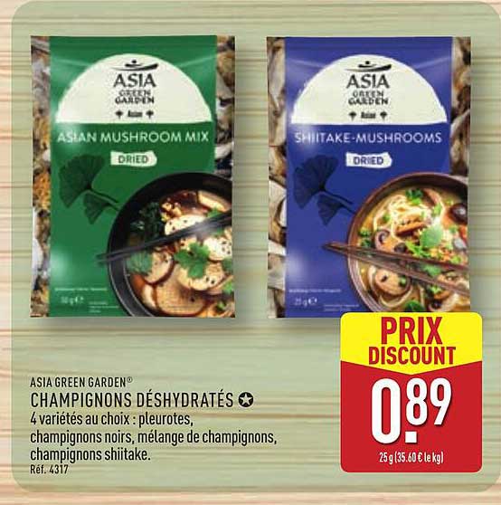 CHAMPIGNONS DÉSHYDRATÉS ★