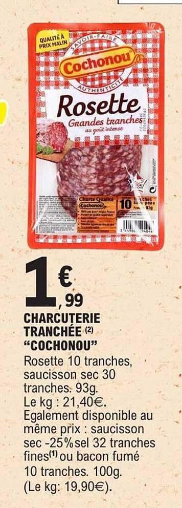 CHARCUTERIE TRANCHÉE (2) “COCHONOU”