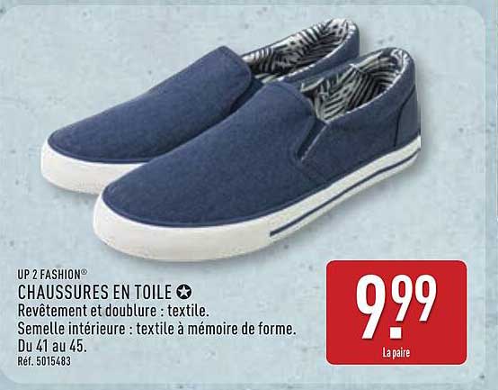 CHAUSSURES EN TOILE