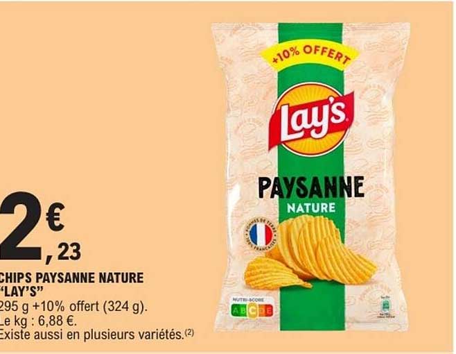 CHIPS PAYSANNE NATURE "LAY'S"