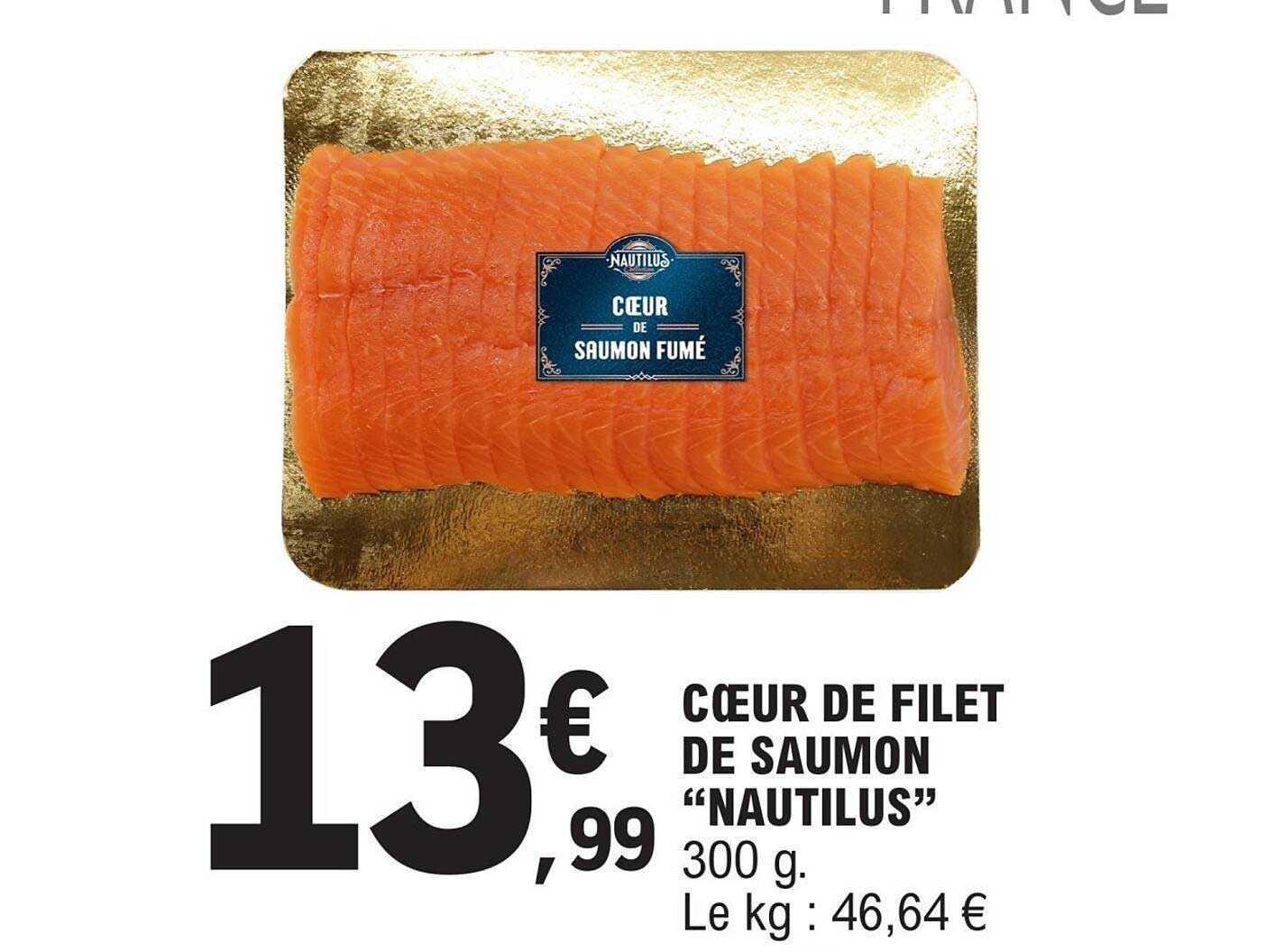 CŒUR DE FILET DE SAUMON “NAUTILUS” 300 g.