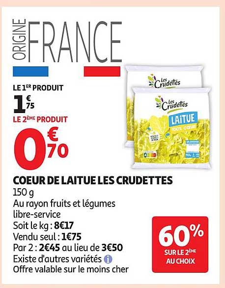 COEUR DE LAITUE LES CRUDETTES