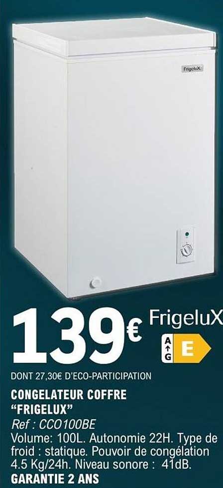 CONGELATEUR COFFRE “FRIGELUX”