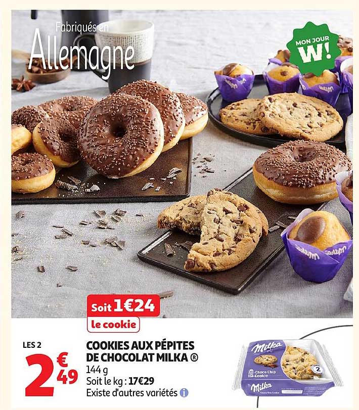 COOKIES AUX PÉPITES DE CHOCOLAT MILKA ®