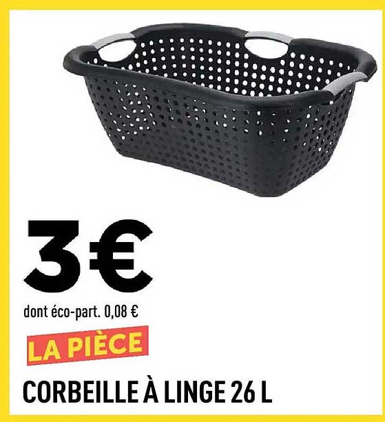 CORBEILLE À LINGE 26 L