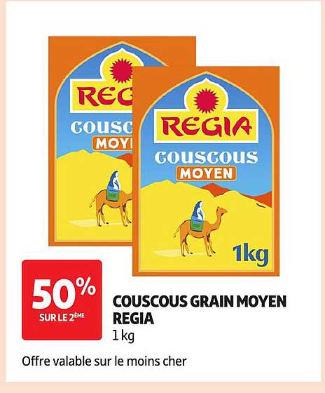 COUSCOUS GRAIN MOYEN REGIA 1 kg