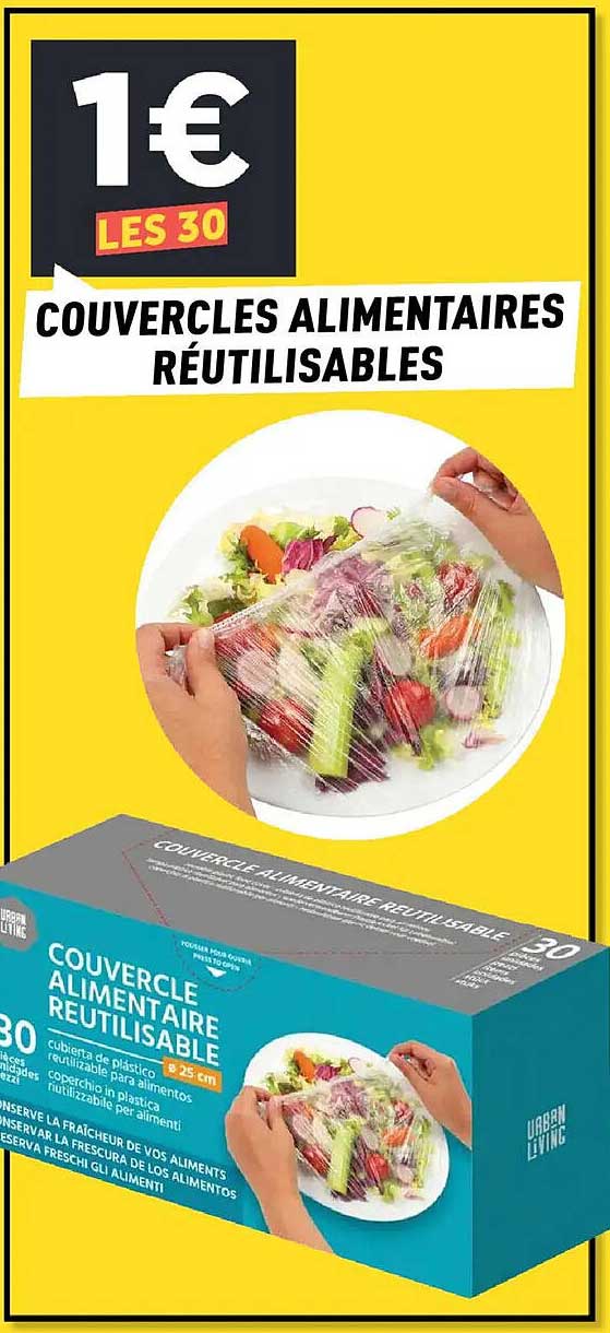 COUVERCLES ALIMENTAIRES RÉUTILISABLES