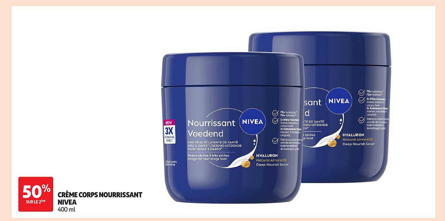 CRÈME CORPS NOURRISSANT NIVEA 400 ml
