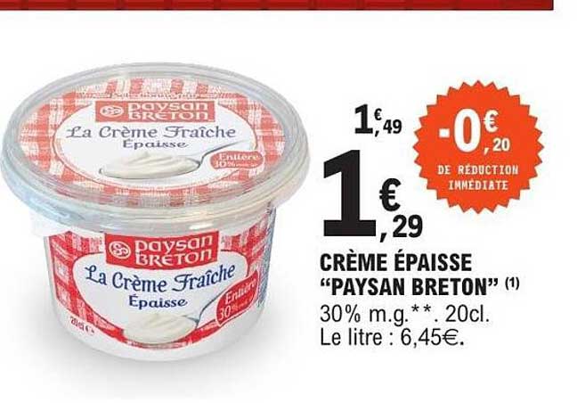 CRÈME ÉPAISSE “PAYSAN BRETON”