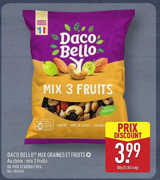 DACO BELLO® MIX GRAINES ET FRUITS