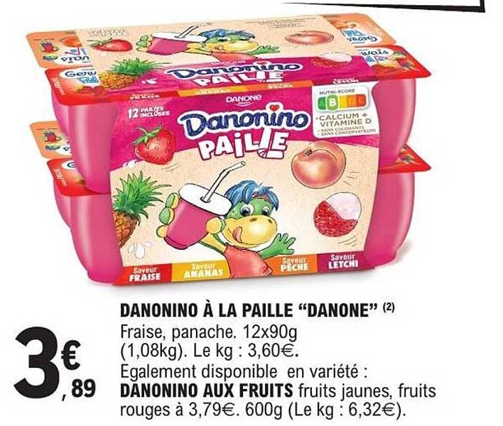 DANONINO À LA PAILLE “DANONE”