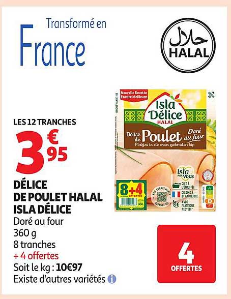 DÉLICE DE POULE HALAL ISLA DÉLICE