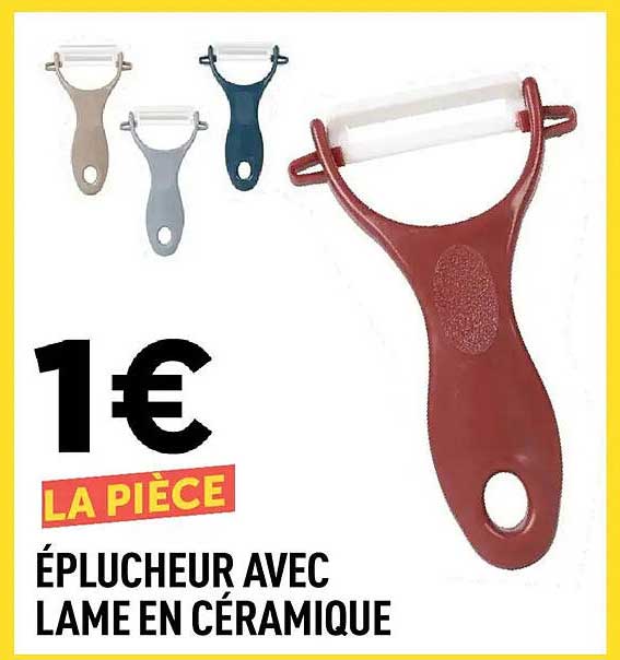 ÉPLUCHEUR AVEC LAME EN CÉRAMIQUE
