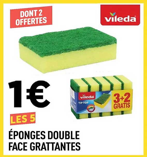 ÉPONGES DOUBLE FACE GRATTANTES
