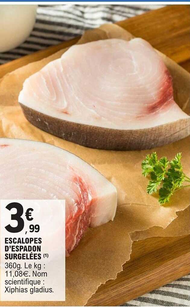 ESCALOPES D'ESPADON SURGELÉES (1)