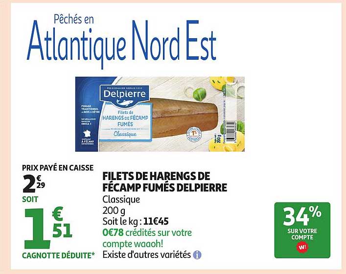 FILETS DE HARENGS DE FÉCAMP FUMÉS DELPIERRE
