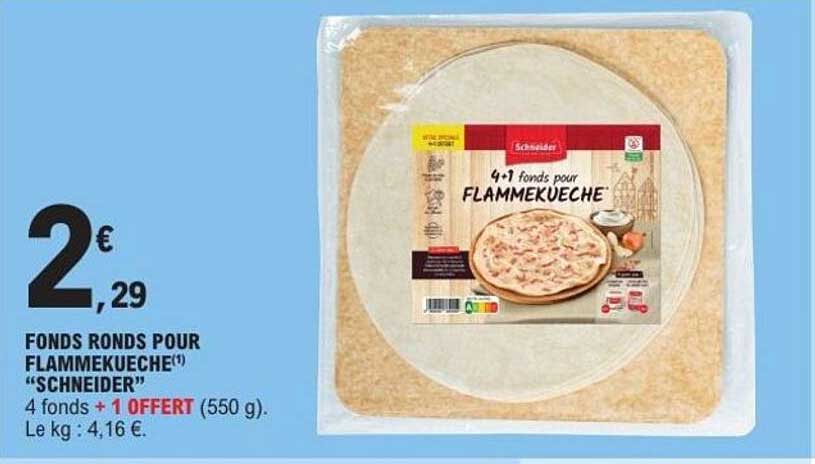 FONDS RONDS POUR FLAMMEKUECHE “SCHNEIDER”