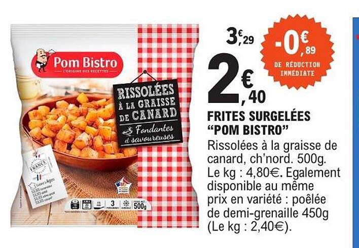FRITES SURGELEES “POM BISTRO”