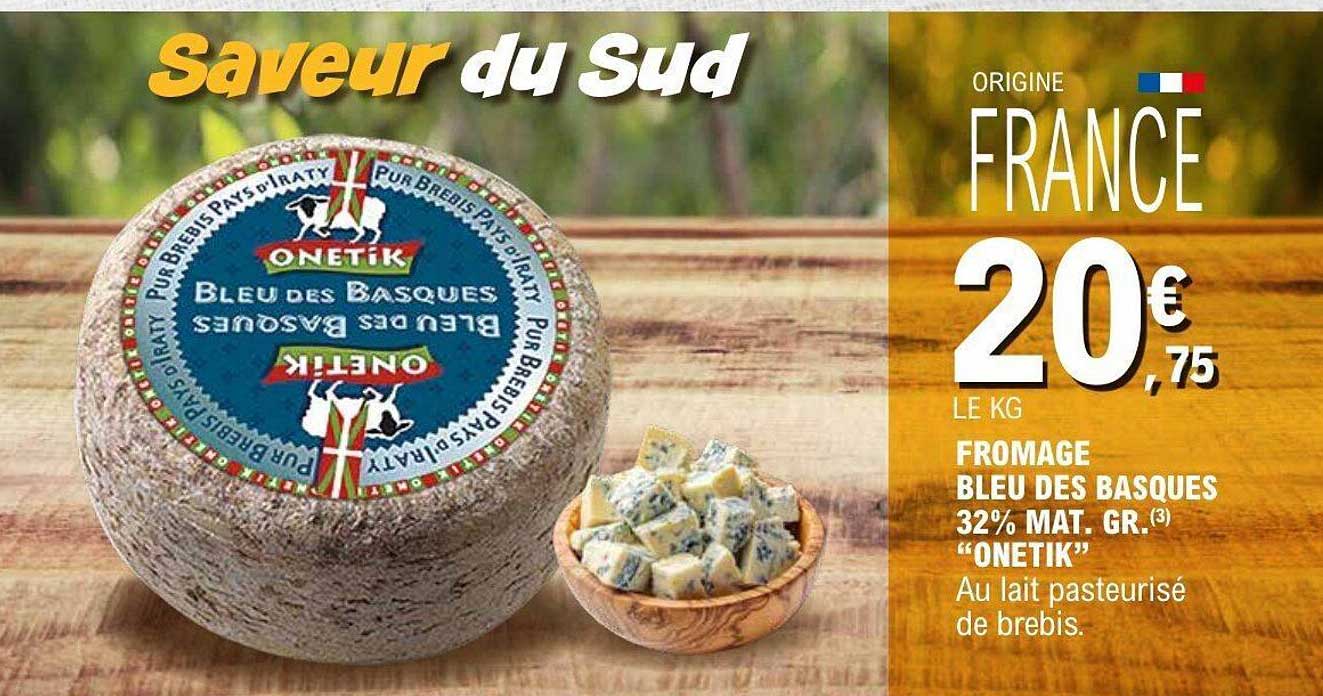 Fromage bleu des basques 32% mat. gr. “Onetik”