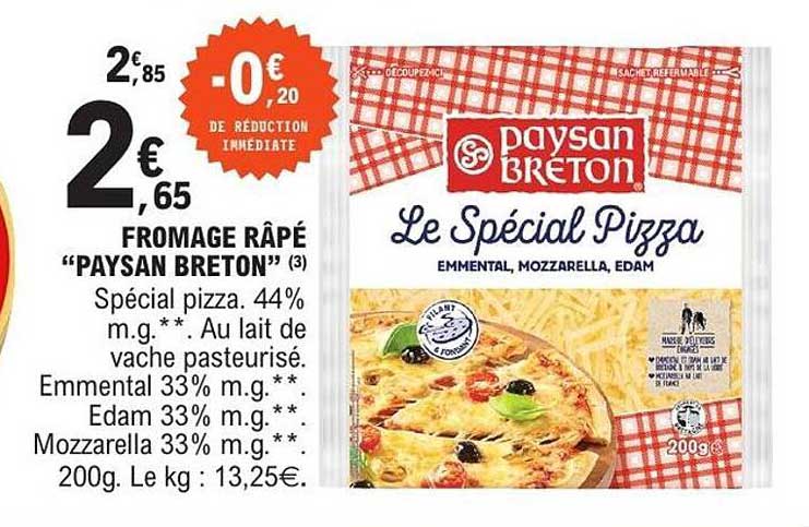 FROMAGE RÂPÉ “PAYSAN BRETON”