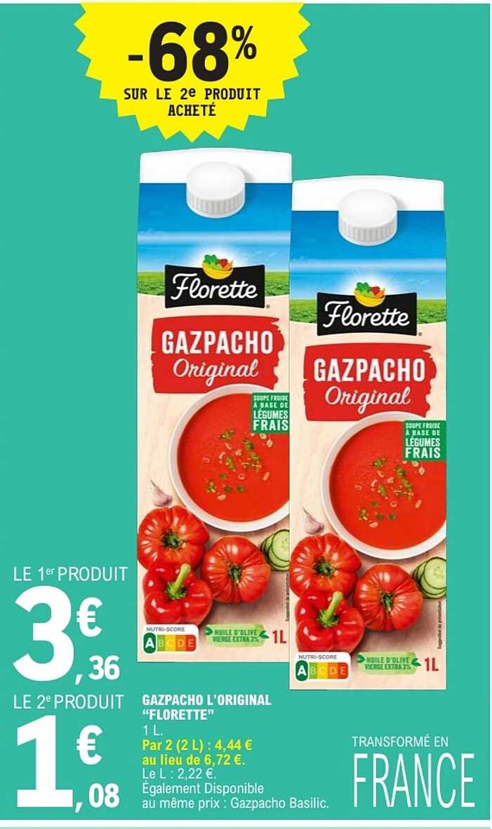 GAZPACHO L’ORIGINAL “FLORETTE” 1 L.