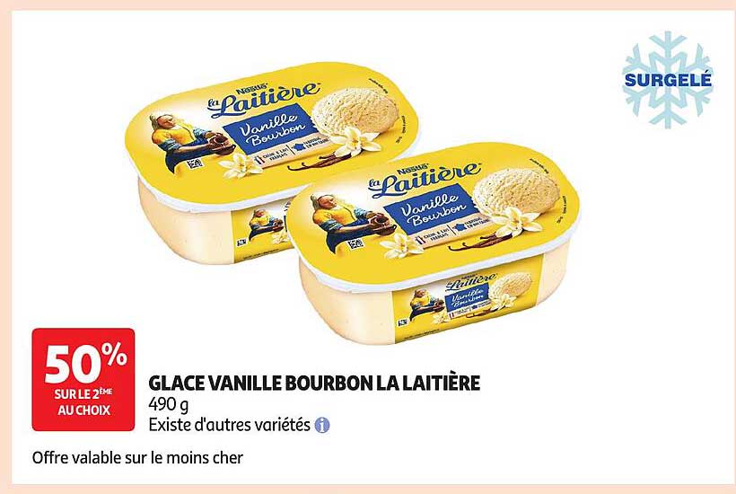 GLACE VANILLE BOURBON LA LAITIERE