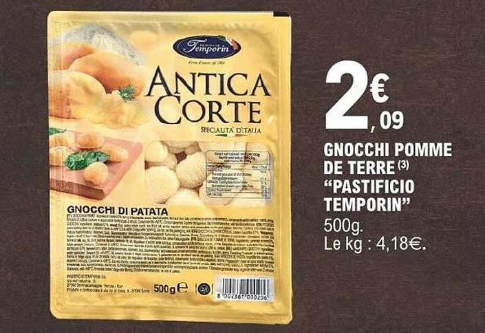 GNOCCHI POMME DE TERRE (3) “PASTIFICIO TEMPORIN”