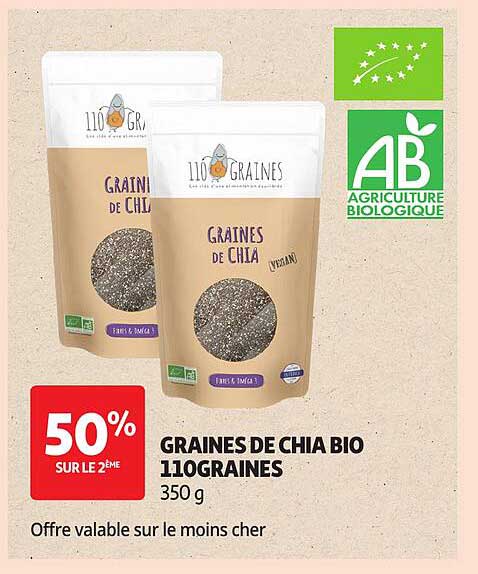 GRAINES DE CHIA BIO 110GRAINES 350 g