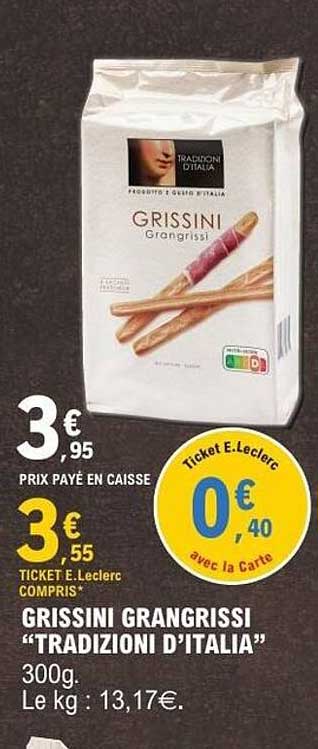 GRISSINI GRANGRISSI “TRADIZIONI D’ITALIA” 300g.