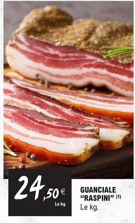 GUANCIALE “RASPINI” (1) Le kg.