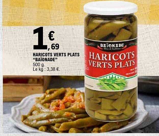 HARICOTS VERTS PLATS “BAIONADE” 500 g