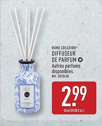 HOME CREATION DIFFUSEUR DE PARFUM Autres parfums disponibles Réf. 5020430