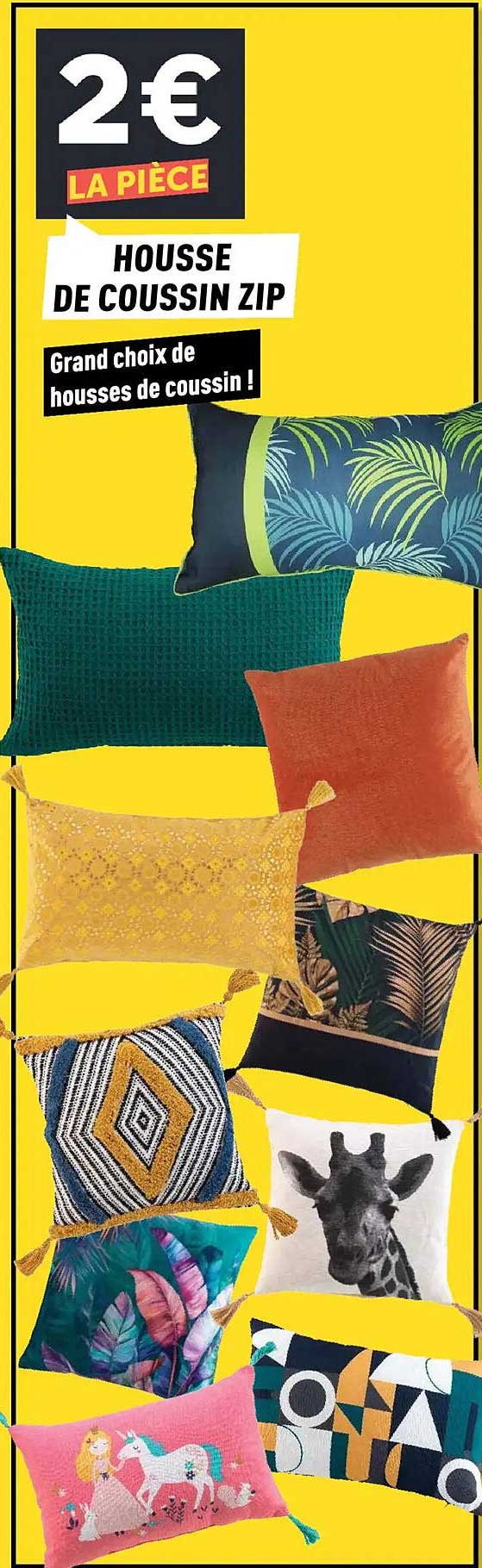 HOUSSE DE COUSSIN ZIP