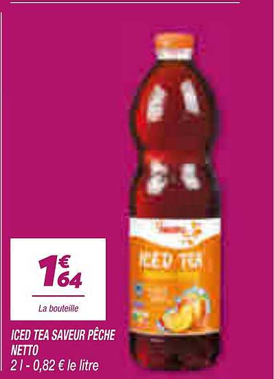 ICED TEA SAVEUR PÊCHE NETTO