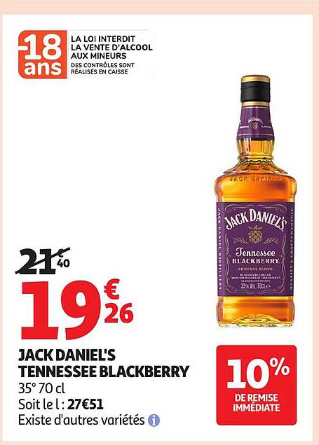 JACK DANIEL'S TENNESSEE BLACKBERRY