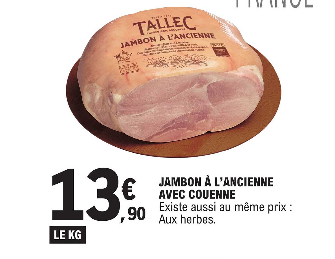 JAMBON À L’ANCIENNE AVEC COUENNE