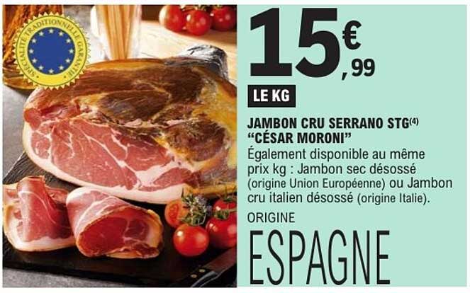 JAMBON CRU SERRANO STG(4) “CÉSAR MORONI”