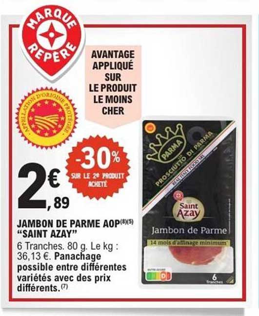 JAMBON DE PARME AOP (8x5) “SAINT AZAY”