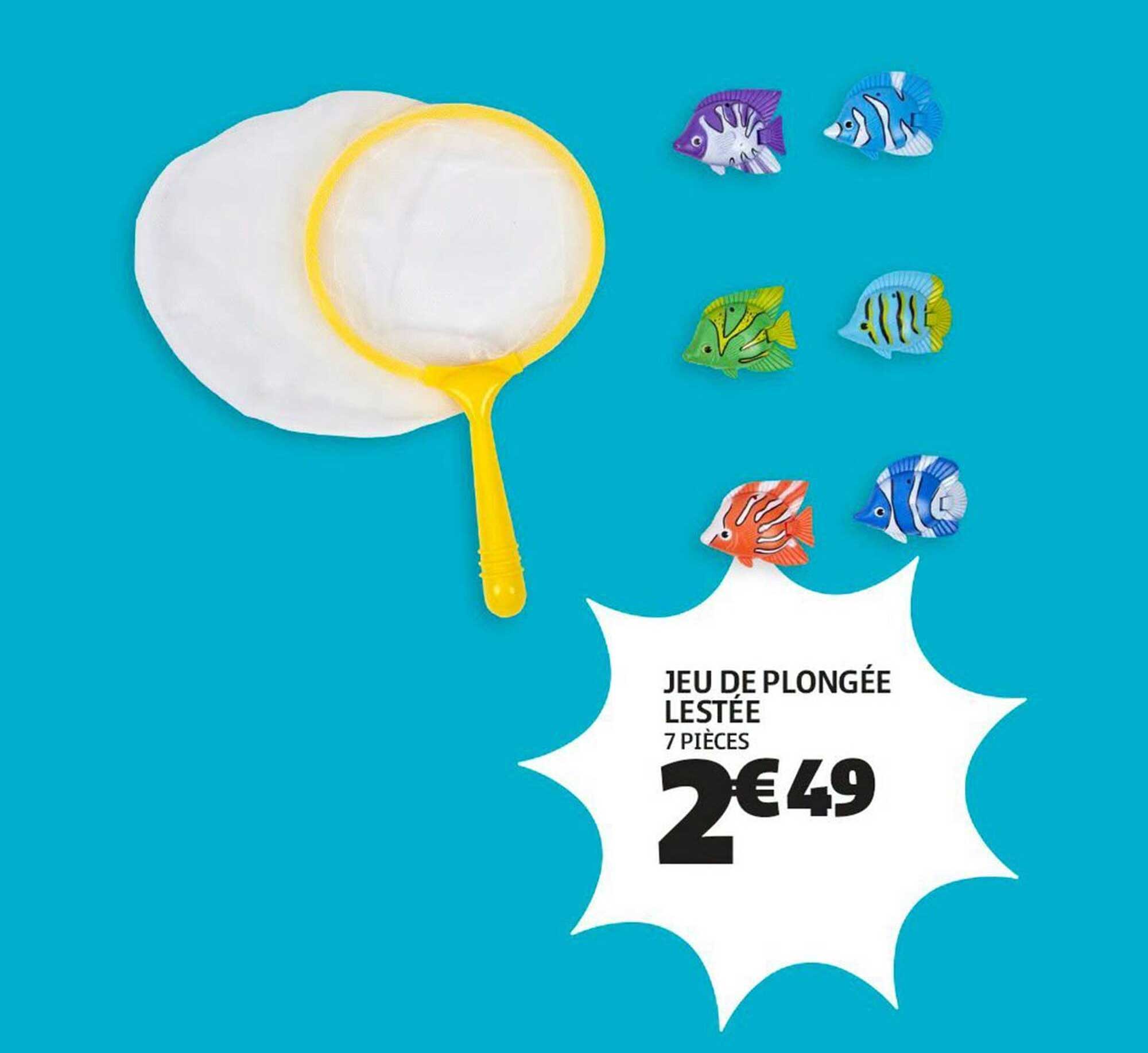 JEU DE PLONGÉE LESTÉE 7 PIÈCES