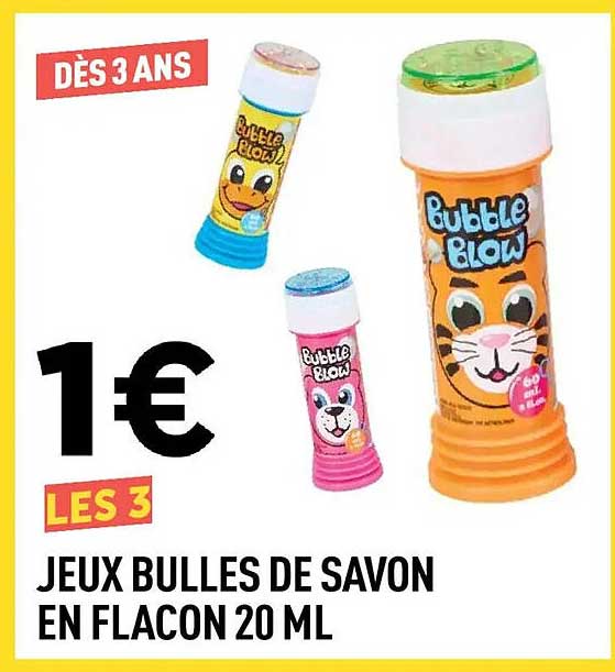 JEUX BULLES DE SAVON EN FLACON 20 ML