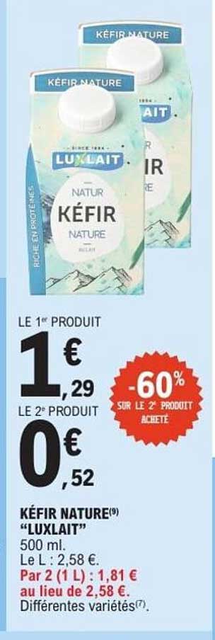 KÉFIR NATURE "LUXLAIT"
