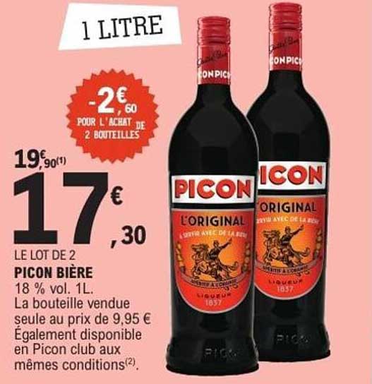 LE LOT DE 2 PICON BIÈRE