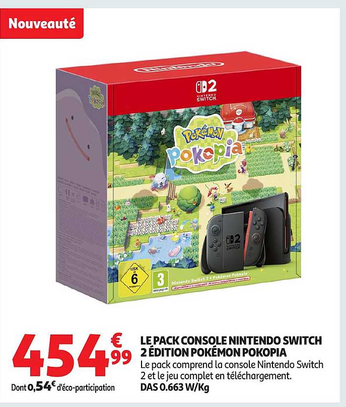 LE PACK CONSOLE NINTENDO SWITCH 2 ÉDITION POKÉMON POKOPIA