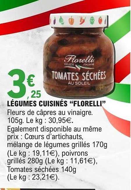 LÉGUMES CUISINÉS “FLORELLI”