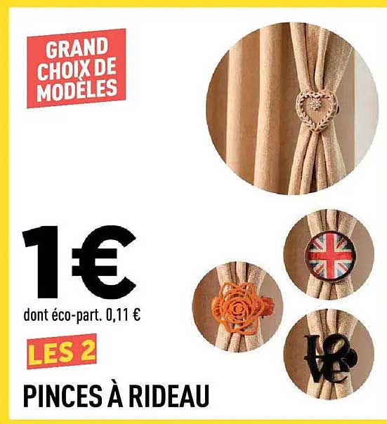 LES 2 PINCES À RIDEAU