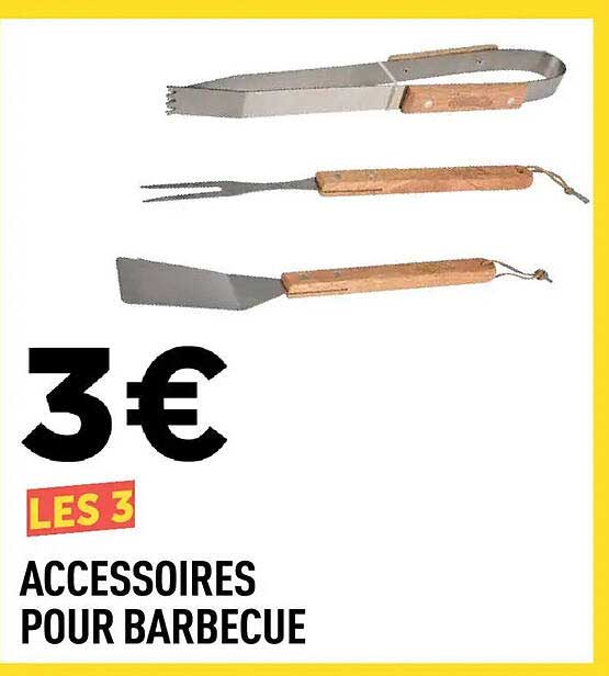 LES 3 ACCESSOIRES POUR BARBECUE