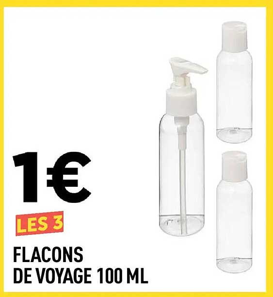 LES 3 FLACONS DE VOYAGE 100 ML